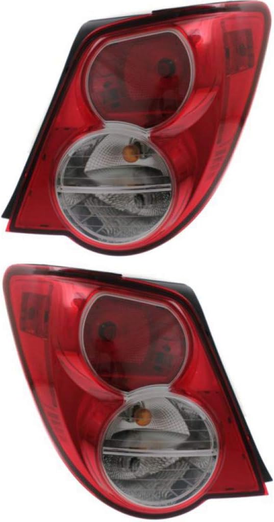 CarLights360 For 2012 13 14 15 2016 Chevy Sonic Tail Light Driver and Passenger Side Bulbs Included DOT Certified GM2800251, GM2801251 | 96830981 Sedan