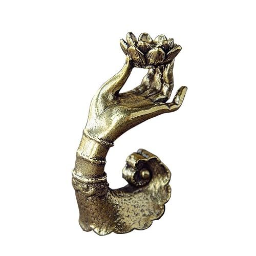 Huolimxun Pure Brass Bergamot Lotus Ornaments, Retro Old Zen Incense Holders, Incense Inserts, Chinese Incense Ornaments