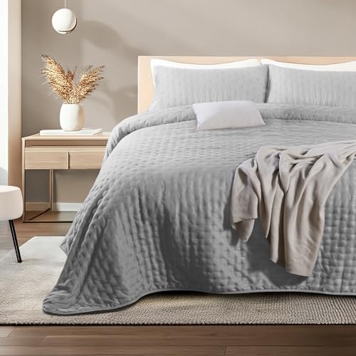 El Mejor Listado de Edredones matrimoniales los mejores 10. 48 Dreamlab Colcha Ligera con 2 Fundas de Almohada, Capitonado, Ultra Suave. Hipoalergénico. Edrecolcha para Cama. Edredón para Verano y Todas Las Estaciones. (Matrimonial 210 x 240...