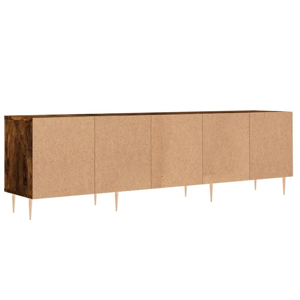 vidaXL Mobile Porta TV Rovere Fumo 150x30x44,5 cm in Legno Multistrato, Supporto TV, Mobile HiFi, consolle TV, credenza TV