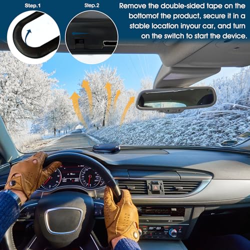 Antighiaccio Auto, Strumento Antigelo Anti-Interferenza Per Auto, Dispositivo Elettromagnetico Per Sbrinamento Auto, Sbrinatore Elettrico Per Parabrezza,Per Sciogliere Ghiaccio E Neve Sul Parabrezza - 4