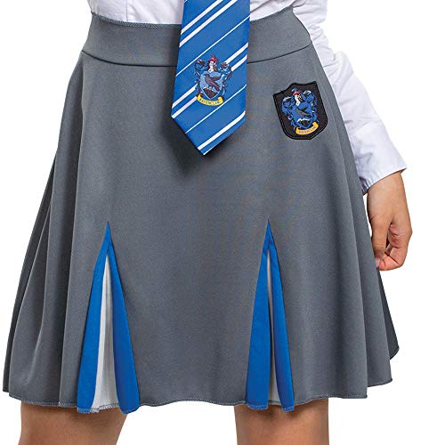 Déguisement Ravenclaw femmes robe de sorcier Serdaigle bleu et gris taille L 12-14