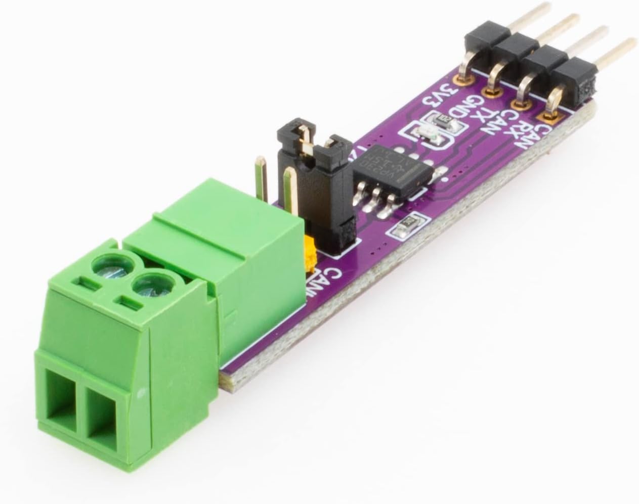 CAN HAT SN65HVD230 can-Bus transceiver Module Stably Long-Distance Communication Functions Communication Module Single Channel