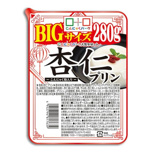 こんにゃくパーク 杏仁プリン BIG こんにゃく プリン 杏仁豆腐 280g×6個