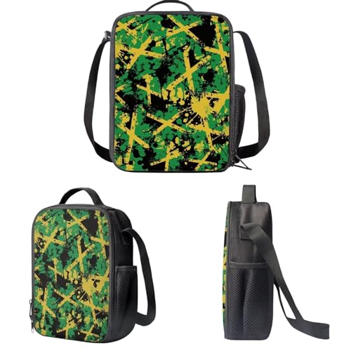 Jamaica School Backpack Teen Girls Kids Bookbag Lightweight Casual Daypacks Travel Backpack with Sling Bag Pencil Case4