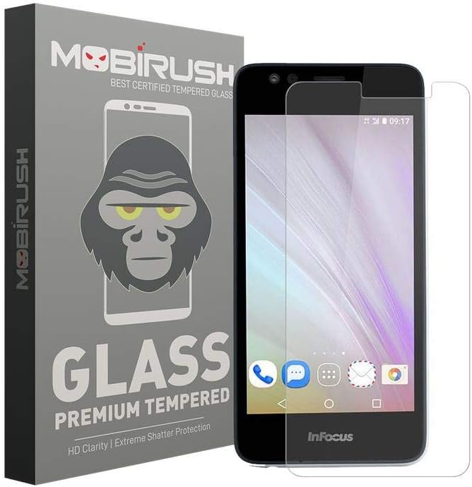 MOBIRUSH Infocus M430 Premium Anti Fingerprint High Transparency Tempered Glass Screen Protector for Infocus M430