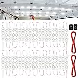 12V 240 LEDs Van Interior Light Kits, LED Module Lights Ceiling Lamp with Harness Switch for Car Van Truck Auto Vehicle Caravan Trailers Boat Bus RV Room Cargo White Lighting (80 Modules, White)