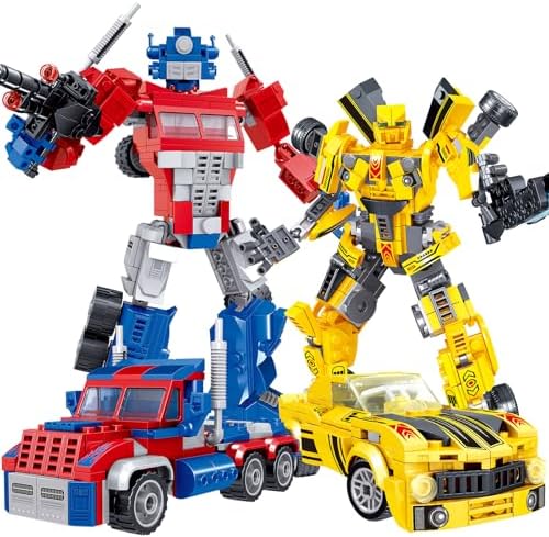 HIGH GODO Transforming Building Set, 2in1 Transformation Robot and Truck Building Block Set, Gifts for Adult Teens 14+ (636 Pieces)
