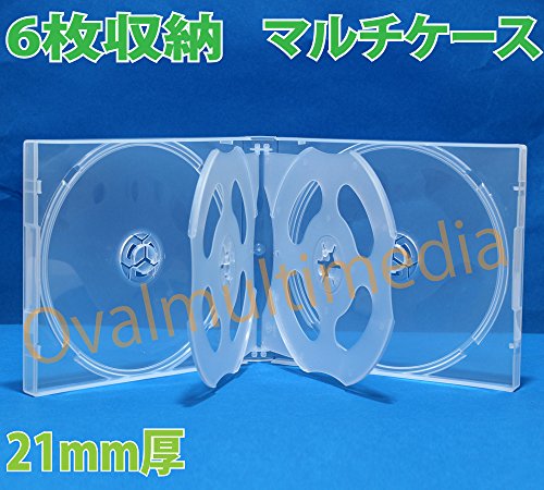 最安値 割れにくいpp素材pp21mm厚マルチcd Dvdケース6枚収納スーパークリア5個パック アマゾン発送の価格比較