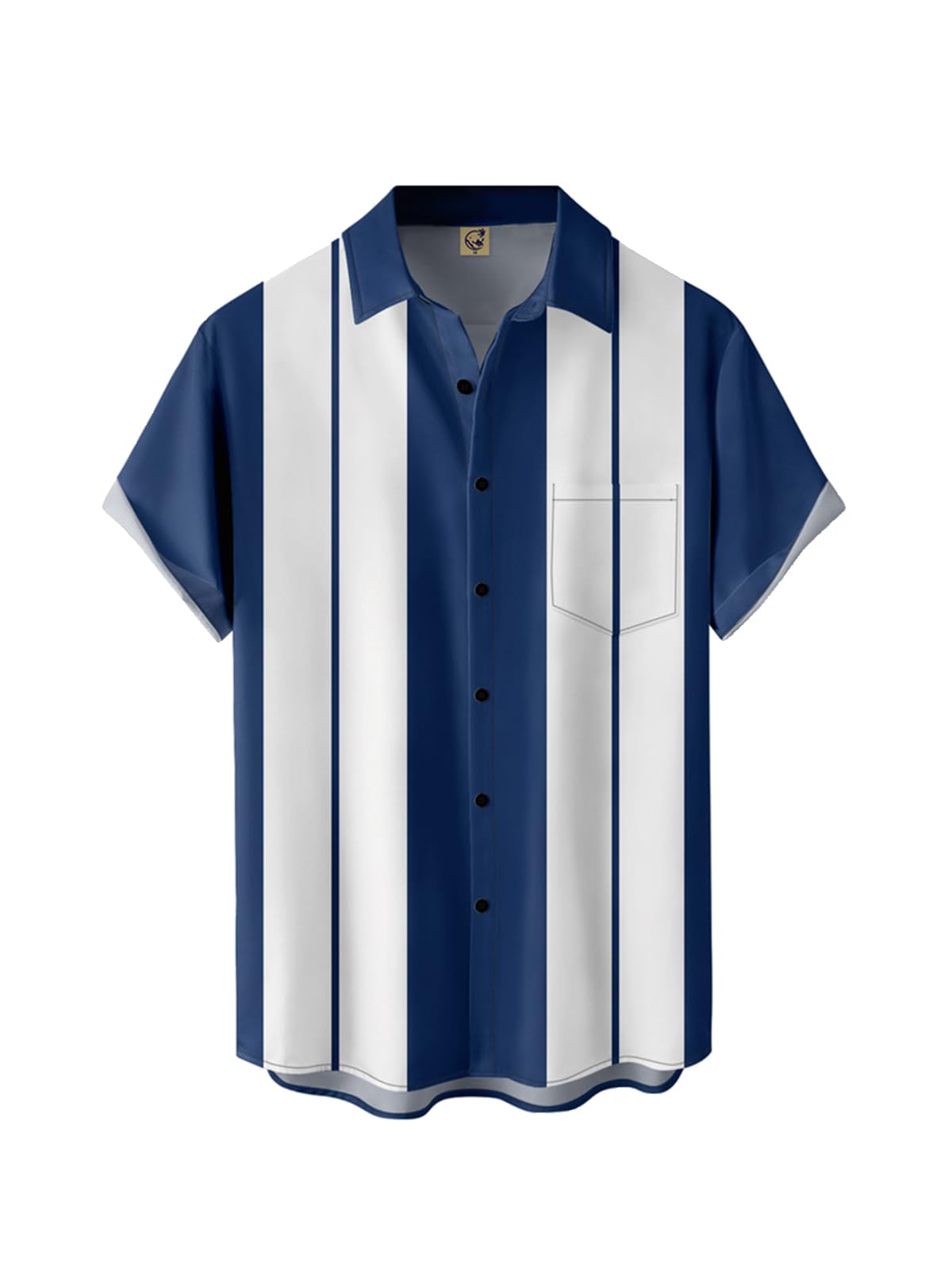 COOFANDY Camisa De Boliche Vintage Casual Para Hombre, Manga Corta, Con  Botones, image size:1200x1600
