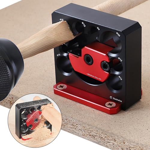 Herramienta para hacer clavijas ajustable que elimina el desajuste en uniones de muebles 4