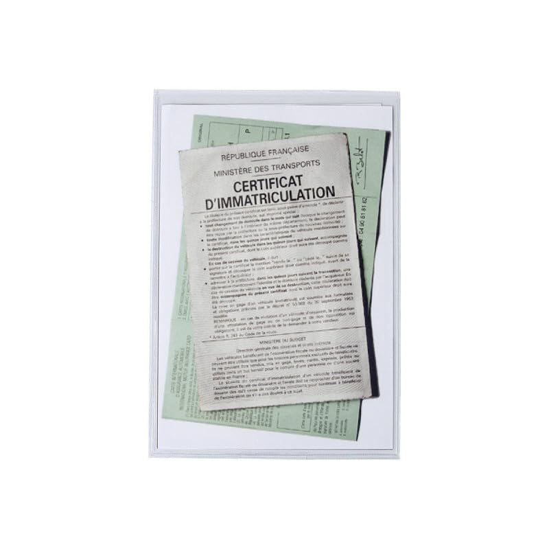 EXACOMPTA - 1 etui na dowód rejestracyjny i ubezpieczenie samochodu - 2 strony 88x132mm