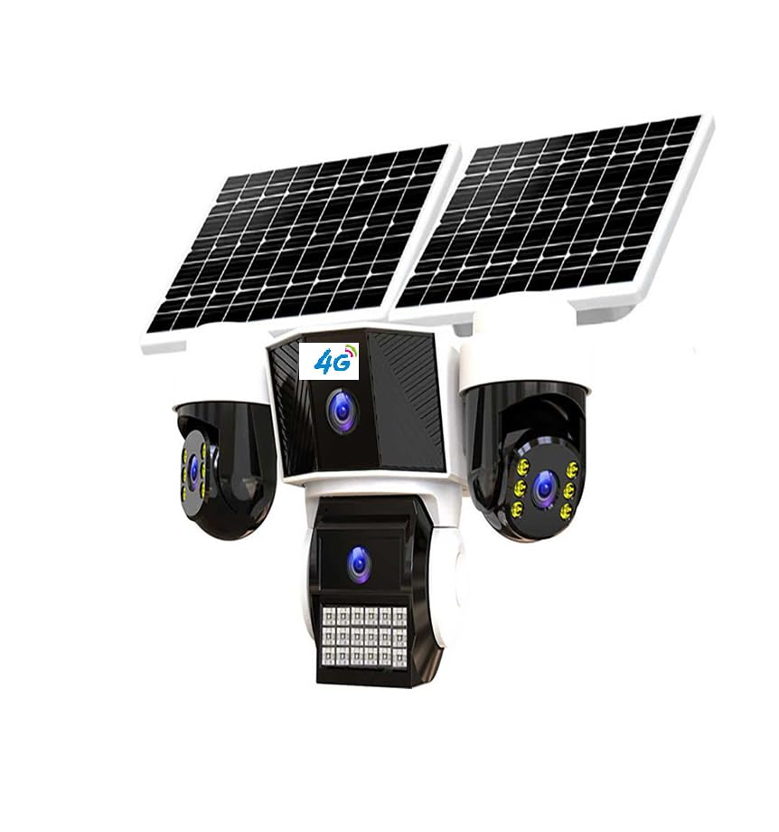 Triple PTZ 4G Solar Black 15MP Triple Lens AI 1920P FHD PTZ Security Camera OKAM PRO APP-image-46