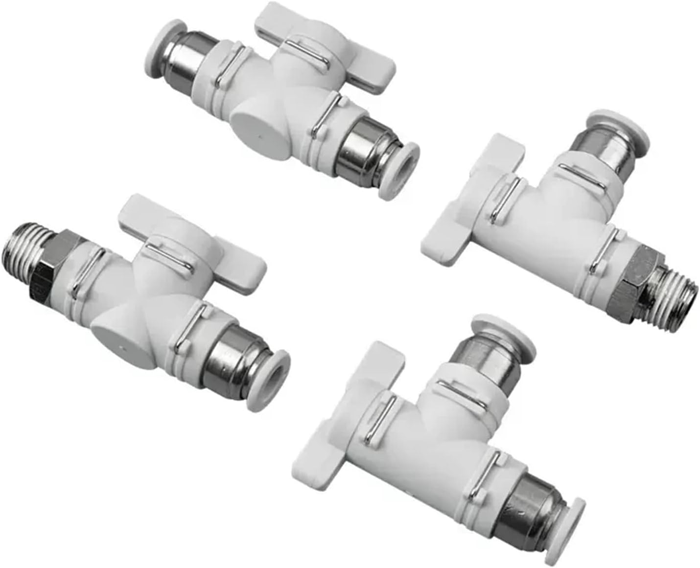 Pneumatic Throttle Valve BUC BUL Speed Control Quick Connector 6mm8mm10mm12mm White Premium Pipe fittings Thread 1/4 1/8 3/8 1/2(BUL8mm,6mm)