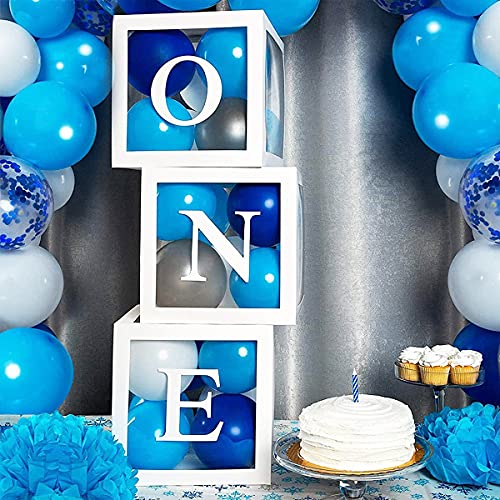 Songjum 50 Pezzi Palloncini in Lattice Azzurri