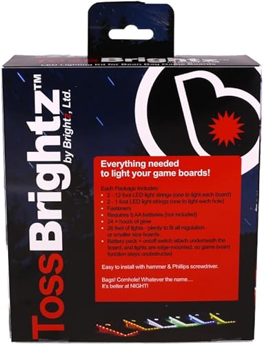 Miniatura 5 de BrightzBrightz TossBrightz Red Led Cornhole Lights Led Corn Hole Lights Cornhole Led Lights for Hole and Board Corn Hole Board Light Kit Light Up