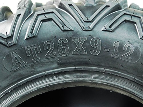 Four 26X9-12 26X11-12 Kt Massfx Big Tire Set Four Atv Tires Six Ply 26" Horn #TOP2