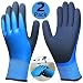 Waterproof Work Gloves 2 Pairs, Double Latex Coated Grip and Comfortable, Improved Dexterity for Outdoor Garden Watering Car Cleaning Multipurpose -2 Pack