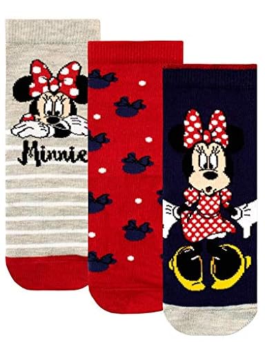 Disney Calcetines Paquete de 3 para Niñas Minnie Mouse Multicolor 20/23 | Ya disponible en tu tienda friki favorita! En mundofriki.es! Disney Calcetines Paquete de 3 para Niñas Minnie Mouse Multicolor 20/23 | Ya disponible en tu tienda friki favorita! En mundofriki.es!