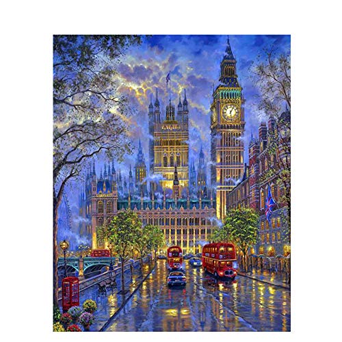 Peinture par numéros pour peindre sans savoir dessiner le paysage de Londres