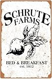 Letreros metálicos retro con rábanos, pósteres para alojamiento y desayuno, placa personalizable con apellido de granja, decoración de pared para cocina o casa de campo, regalo para hombres y mujeres