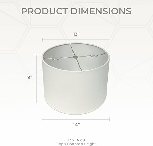 Miniatura 3 de Royal Designs pantalla de lámpara resistente con forma de tambor, HB-610-14LNEG