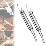 5 in 1 Multifunctional Shrimp Line Fish Maw Knife, 2Pcs Multipurpose Shrimp Line Knife, 304...