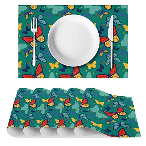 Sets de table papillon antidérapants pour protéger vos meubles de la chaleur - 3