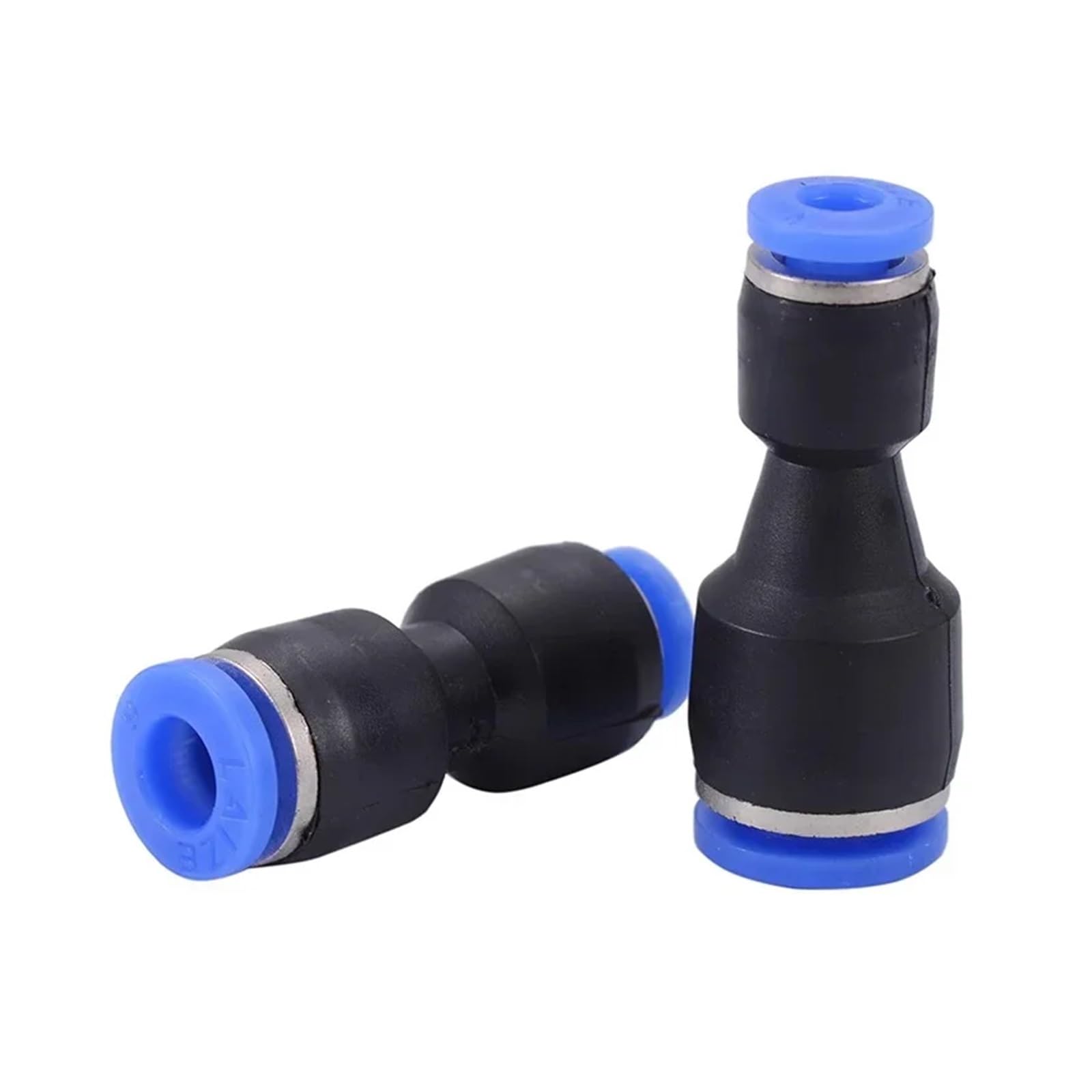TaoHHU Conectores neumáticos de poliuretano de 4 mm, 6 mm, 8 mm, 10/12/14 mm y 16 mm, conectores de plástico PG for manguera de aire y agua, conectores rápidos de gas rectos a presión.(PU-4,500 PCS)
