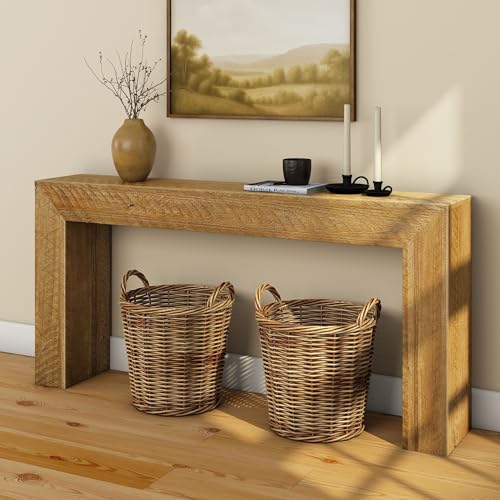 Plank+Beam 66 Inch Camden Console Table - Solid Pine Wood,