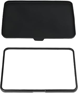 For Thermomix Screen Protector Set, Silicone Cover And Frame Included, Lightweight Protective Shell Against Scratches, Easy Install Accessory, Black
