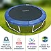 Machrus Upper Bounce Trampoline Replacement Safety Pad 6FT - 16FT Round-Trampolines Spring Cover PVC Trampoline Skirt (Blue, 10 ft)