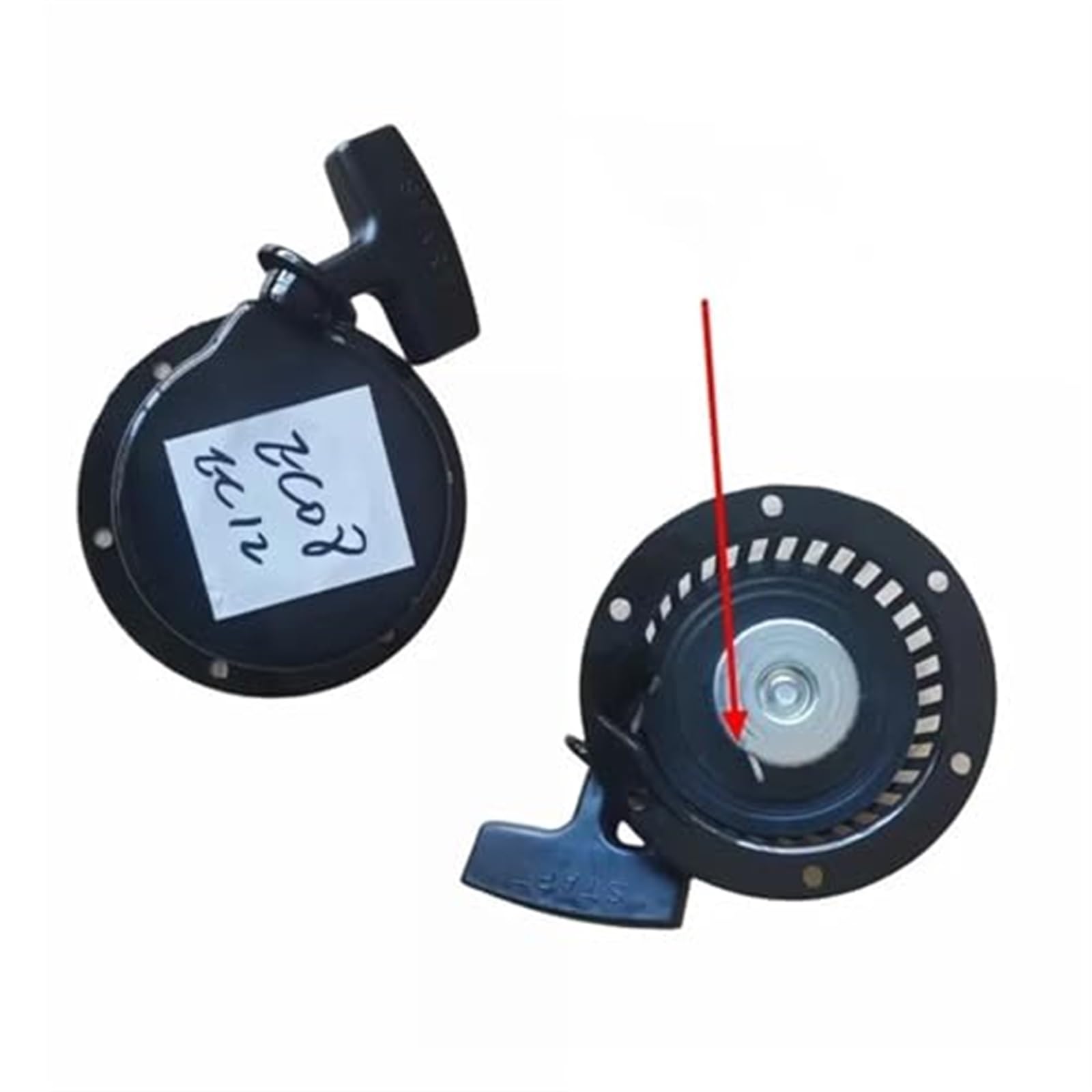 Arranque DE Retroceso 1E50FW Arranque RETRÁCTIL, for Robin, for Subaru, Piezas de Repuesto de Motor de Gasolina EC08 EC12 Arranque de Retroceso(Black 1 Claw)