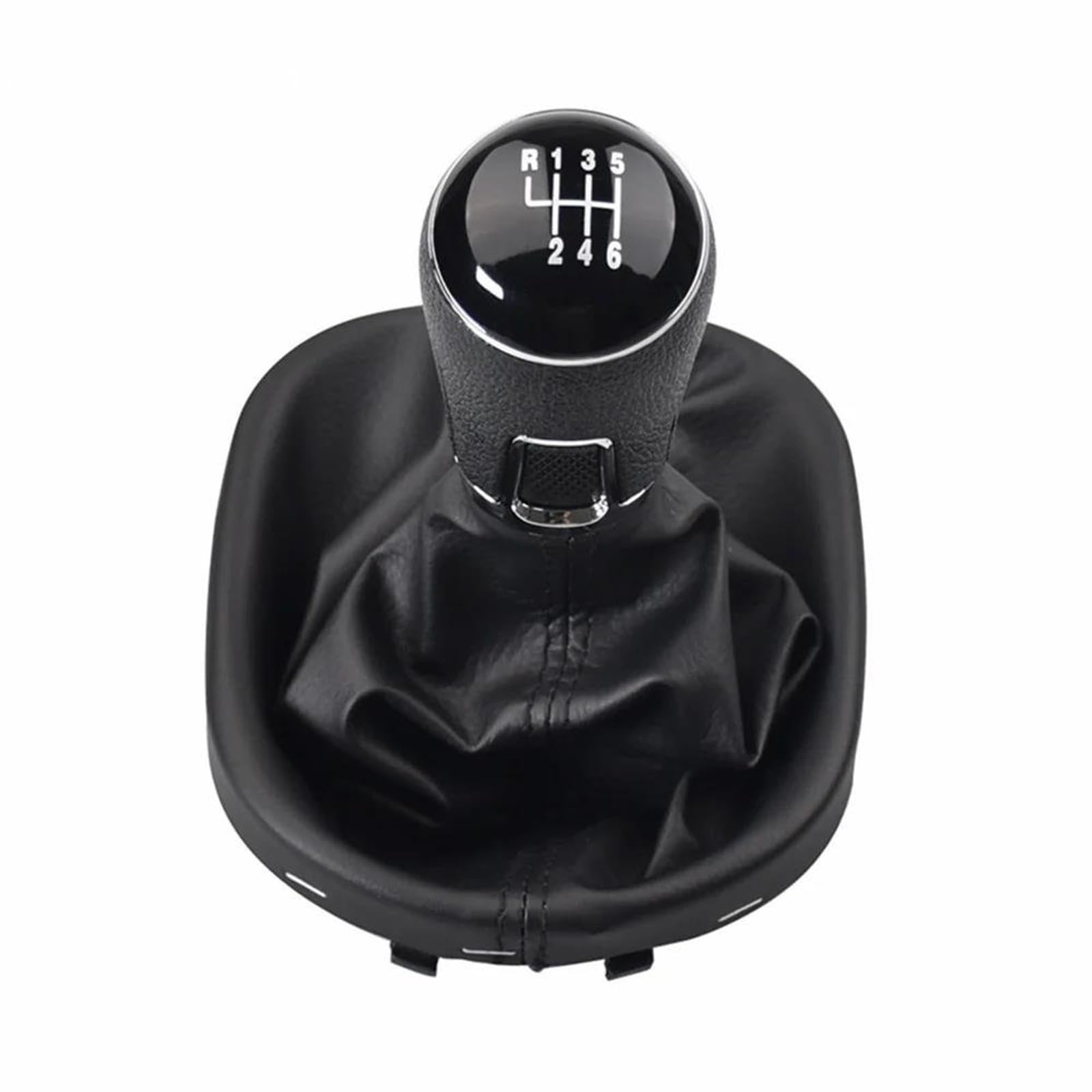 Cavinbdz 6 Speed 5/ Car Gear Shift Knob Gearstick Gaiter Boot For Vw For Touran 2003-2010 For Caddy Mk2 2004 2005 2006 2007 2008 2009(6 Speed)