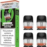 VAPORESSO XROS Replacement PODs 0.6 Ohm [Pack of 4] - Upgraded Corex 2.0, Refillable, 2mL Capacity, Top Fill, Compatible XROS5, XROS4, XROS3, XROSMINI5, XROSMINI4, XROSMINI3, No Nicotine No Liquid