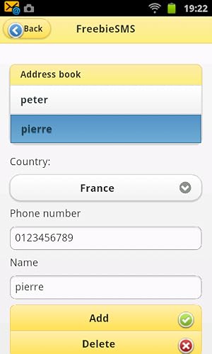 Free SMS – vue 5