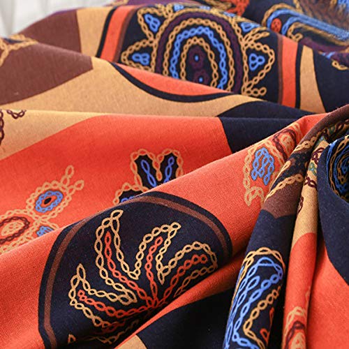 Bringsine Rectangular Cotton Linen Fashion Mayan Culture Printed Washable Tablecloth Vintage Oblong Dinner Picnic Table Cloth Home Decoration（Rectangle/Oblong, 36 X 55 Inch） #TOP5