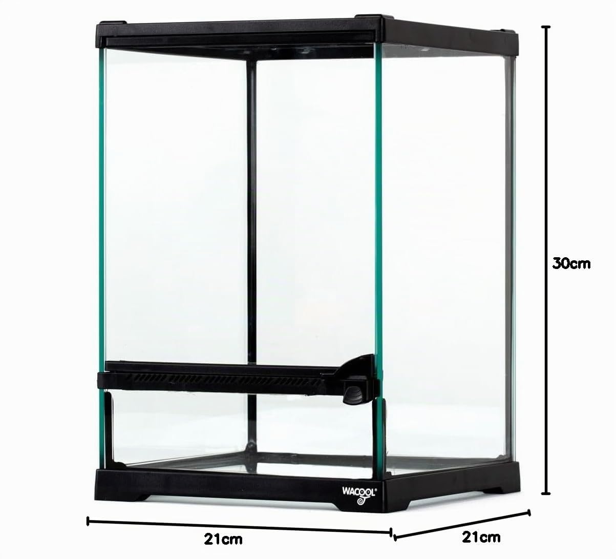 Repti-Zoo Terrario 21 x 21 x 30 cm – Terrario in vetro per rettili, anfibi, aracnidi e insetti