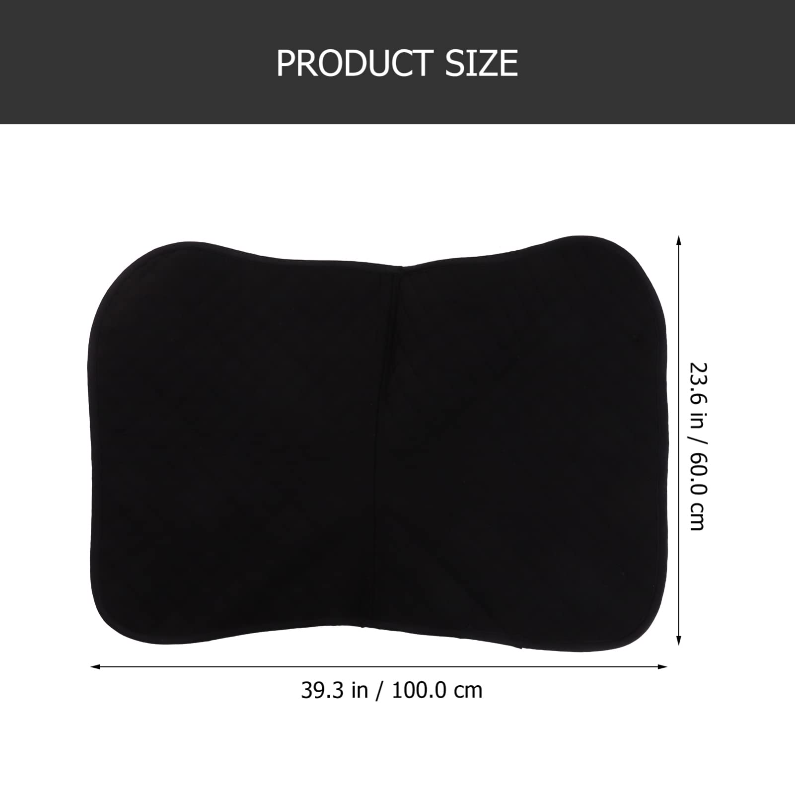 VANZACK Funda de Asiento para Caballo Antideslizante, Acolchada, Cómoda para Montar, de Eva, Algodón y Poliéster, Negra, para Silla de Montar