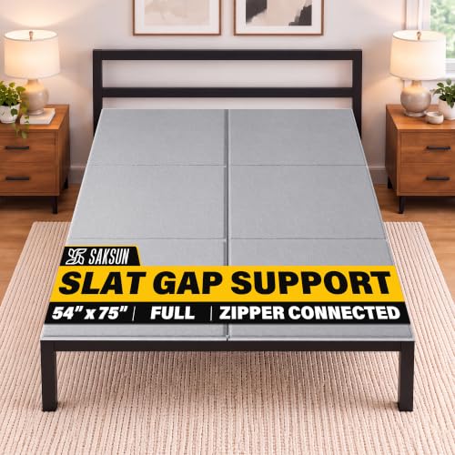 SAKSUN Bunkie Board Full 54x75'', Anti-Sag Heavy Duty Bed Support...