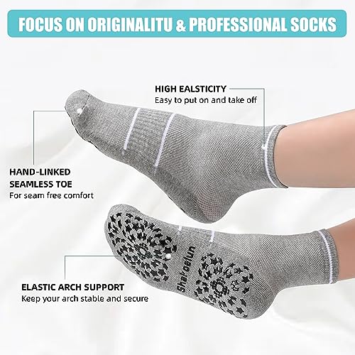 Non Slip Pilates Socks with Grips for Yoga, Barre, Grippy, Hospital, Ballet for Women with Arch Support.3