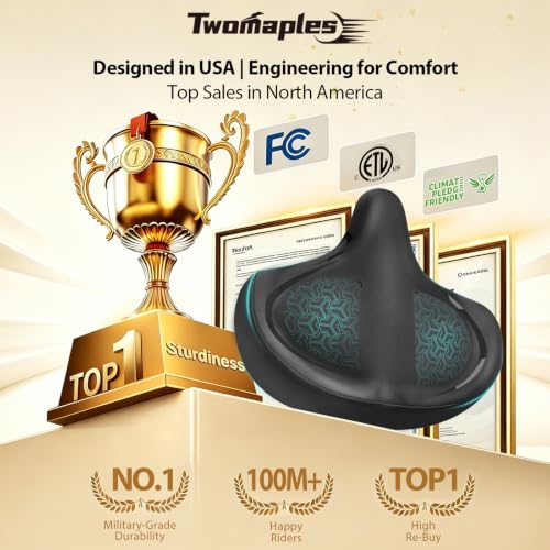 Twomaples Oversized Comfort Bike Seat