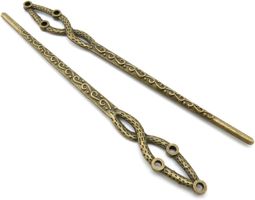 Price per 70 Pieces Fashion Jewelry Making Charms Findings Arts Crafts Beading Antique Bronze Tone M5XI1 Hairpin Head Pins