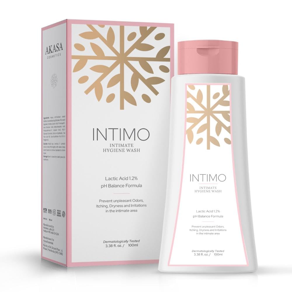 Intimo Intimate Dryness Control Intimate Wash for Women | 100ml | With Lotus & Rose Geranium Extracts | pH Balanced | Prevents Itching, Irritation.