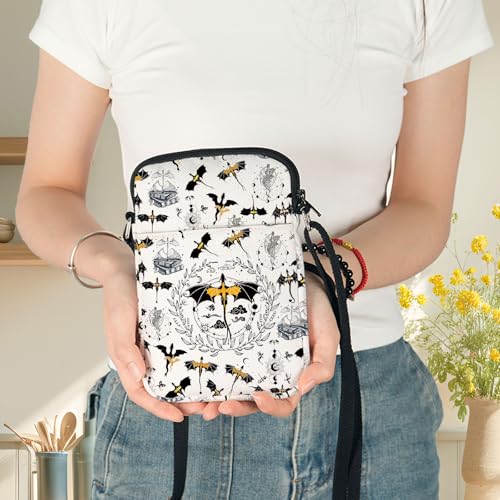 G2TUP 4th Wing Crossbody Bag Dragon Rider Fans Gift 4th Wing Book Lover Travel Shoulder Bag Bookish Merchandise4