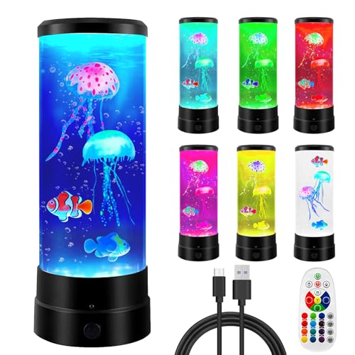 Acuario de medusasBORDEAG con mando para regalo original
