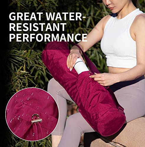Enjoyactive Yoga Mat Bag | Premium, Waterproof, Multi Pockets, Adjustable Strap | 1/4 1/3-Inch Thick Yoga Mat Carrier | Perfect Yoga Bag To Gym Class Beach Park Travel For Women & Men #TOP2