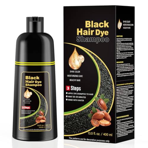 KAISASA Black Hair Dye Shampoo 3 in 1