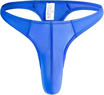 JEsilunmaMY Mens Underwear Ice Silk Elephant Nose Big Pouch G-String Trunks Low Waist Breathable Stretch Thong Sexy Panties