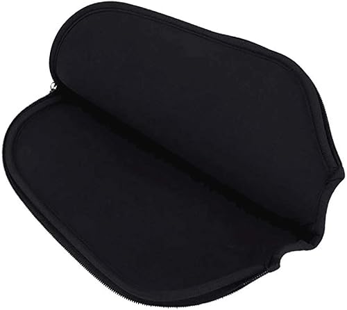 Miniatura 3 de Funda de neopreno para raqueta de pickleball con diseño abstracto, composición artística de cara de mujer con trazos de pintura y salpicaduras,